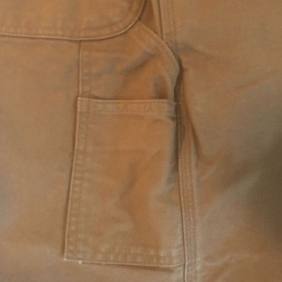 Carhartt Rugged Canvas 100% Cotton Carpenter Cargo Work Short Sz. 44 Brown - Picture 4 of 6